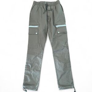 Club Paradise Resort Cargo Pants Men’s Size M Brown Utility Zipper Pants